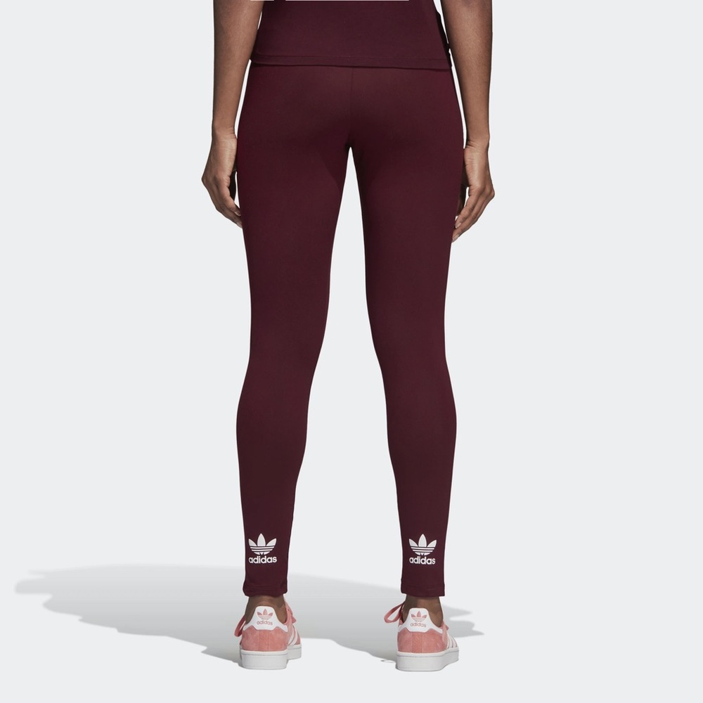Adidas Originals Trefoil Leggings Maroon